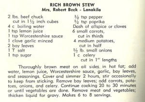 Rich Brown Stew