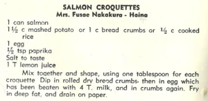 Salmon Croquettes