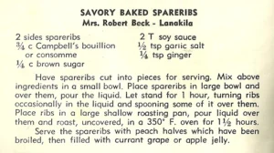 Savory Baked Spareribs