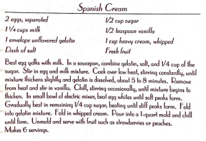 Spanish Cream
