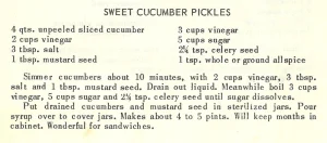 Sweet Cucumber Pickles