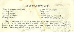 Sweet Sour Spareribs