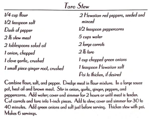 Taro Stew