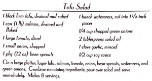 Tofu Salad