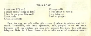 Tuna Loaf