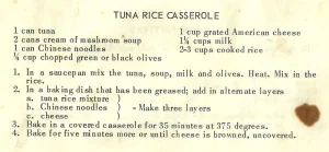 Tuna Rice Casserole