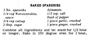Baked Spareribs