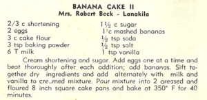 Banana Cake II