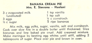 Banana Cream Pie