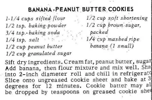 Banana-Peanut Butter Cookies