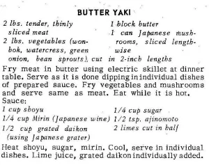 Butter Yaki