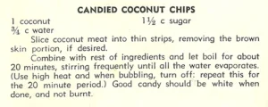 Candied Coconut Chips