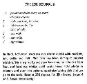 Cheese Souffle