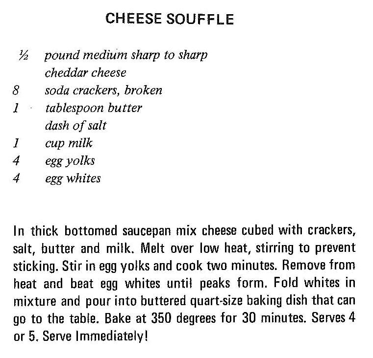 Cheese Souffle