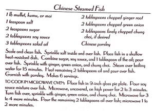 Chinese Steamed Fish