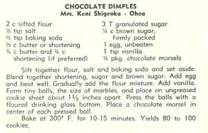 Chocolate Dimples