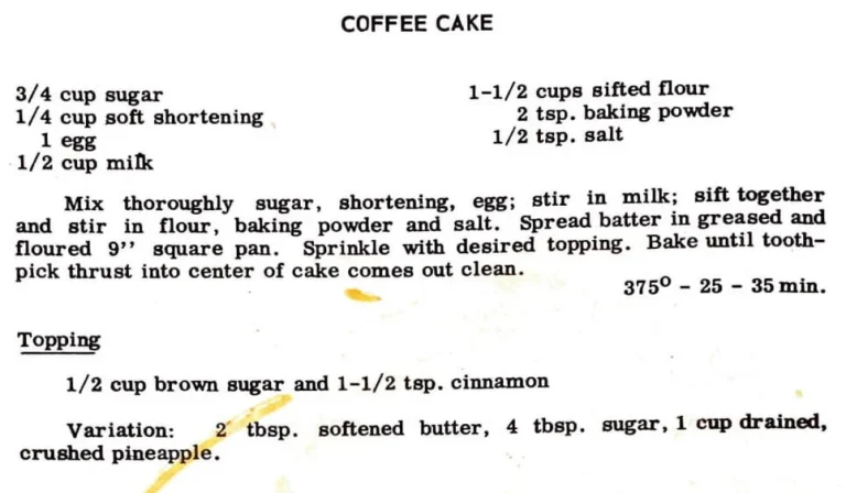 Coffee Cake #4