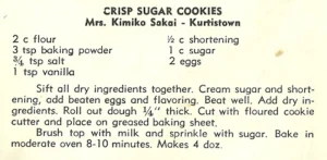 Crisp Sugar Cookies