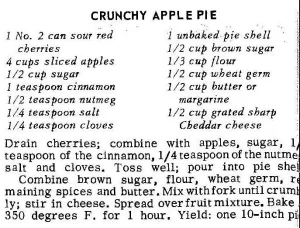 Crunchy Apple Pie