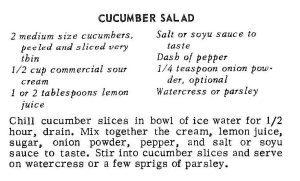 Cucumber Salad