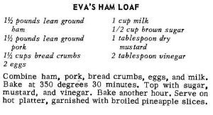 Eva’s Ham Loaf