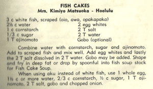 Fish Cakes