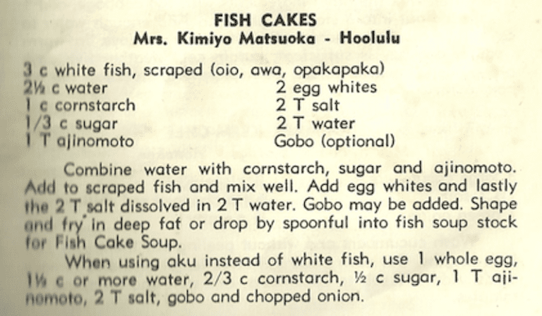 Fish Cakes