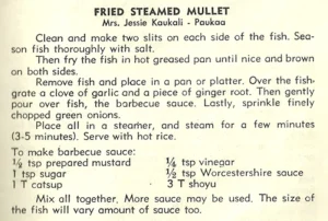 Fried Steamed Mullet