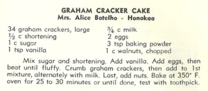 Graham Cracker Cake
