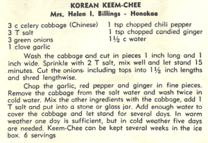 Korean Keem-Chee