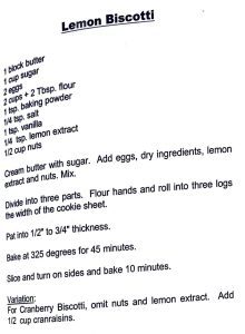 Lemon Biscotti