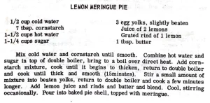 Lemon Meringue Pie