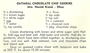 Oatmeal Chocolate Chip Cookies