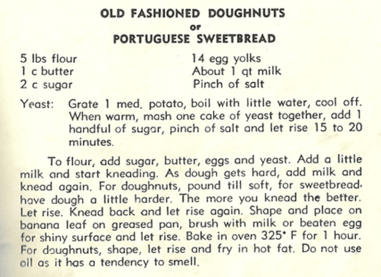 Old Fashioned Doughnuts or Portuguese Sweetbread