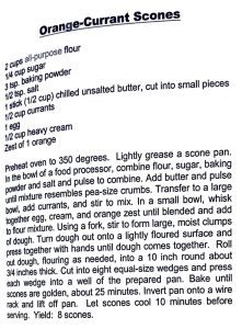 Orange-Currant Scones