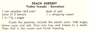 Peach Sherbet