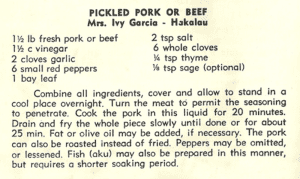Pickled Pork or Beef