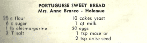 Portuguese Sweet Bread