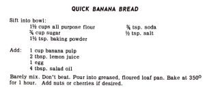 Quick Banana Bread