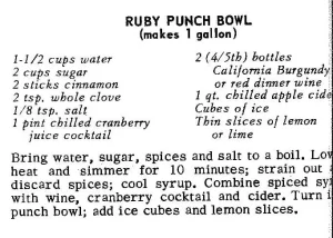 Ruby Punch Bowl