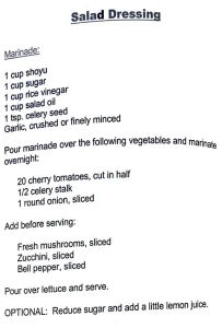 Salad Dressing #2