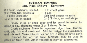 Soybean Tempura