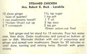 Steamed Chicken