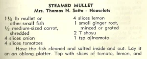 Steamed Mullet