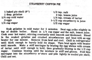 Strawberry Chiffon Pie