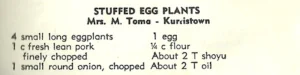Stuffed Egg Plants