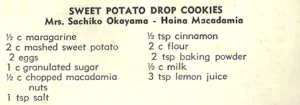 Sweet Potato Drop Cookies