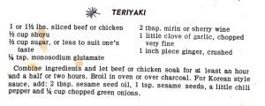 Teriyaki