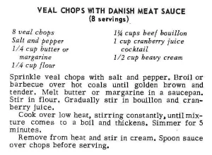 Veal Chops With Danish Meat Sauce