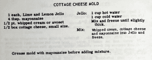 Cottage Cheese Mold